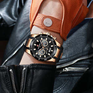 REWARD 83008M <b>Men's</b> <b>Watches</b> Black Green Quartz <b>Watch</b> with Silicone Band Luminous Wristwatches Chronograph Design Clock - Product Image 4