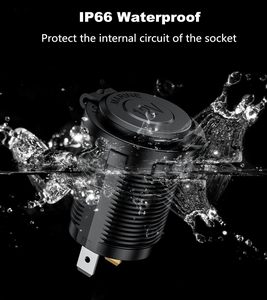 Kewig 12V impermeable ABS toma de corriente coche marino motocicleta encendedor de cigarrillos - Product Image 4