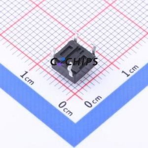 TC-6610-5-160G Tactile Switch Through hole Component THT-4P,6x6mm Switch Single Pole Single Throw Round Button 1.6N Through Hole - Product Image 2