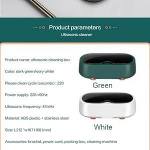 Limpiador Ultrasónico de Joyas de Alta Frecuencia 45KHZ, Limpiador Ultrasónico Digital Portátil para Dentaduras Postizas, Limpiador Ultrasónico para Gafas - Product Image 6