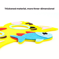 Dropshipping Cadeau Non-tissé Parent-enfant Fait à la main Matériel de bricolage Masque animal Jouets éducatifs Masque de dessin animé pour enfants
