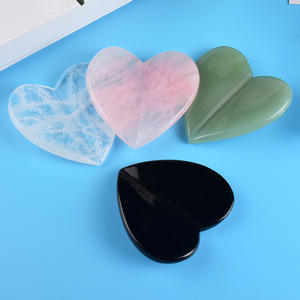 Outil en pierre de gua sha en forme de cœur concave <span class=keywords><strong>anti</strong></span>-âge Huiying, planche de gua sha pour le <span class=keywords><strong>yoga</strong></span> du <span class=keywords><strong>visage</strong></span> - Product Image 3