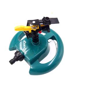 Arroseur rotatif de jardin avec base en plastique, buse d'irrigation à angle réglable pour l'arrosage des bassins à poissons et des pelouses - Product Image 5