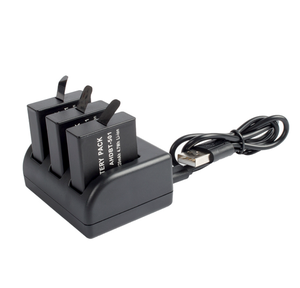 Chargeur de batterie noir 3 canaux pour GoPro <span class=keywords><strong>HERO5</strong></span> avec câble USB accessoires de caméra d'action gopro - Product Image 3