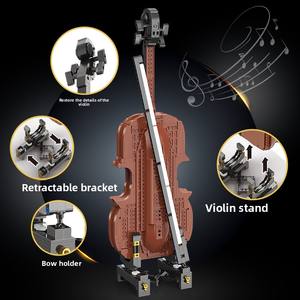 Violon Électrique Music Dreamer APP Compatible avec <span class=keywords><strong>les</strong></span> Blocs de Construction pour Enfants en Plastique ABS Modèle YC-21001 Jouet - Product Image 2