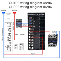 Contrôleur de température PID haute précision CH102 CH402 CH702 CH902, double sortie, relais SSR, écran LCD, AC220V pour usage industriel