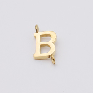 A2695 mode or argent acier inoxydable lettre charme lettre initiale 26 alphabet charme mignon pendentif pour collier bricolage - Product Image 5
