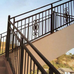 Lan can cầu thang bằng sắt rèn lan can bảo vệ hợp kim nhôm vỏ thép không gỉ đơn giản bên trong và bên ngoài - Product Image 3