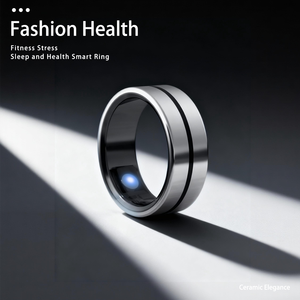 Cincin Tasbih Digital Muslim, cincin pintar baja tahan karat Anti bakteri, cincin meditasi kesehatan kelas medis profesional - Product Image 1