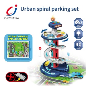 2025 nouveaux jeux pour enfants jouets d'intérieur pistes de Garage de ville, conception créative en <span class=keywords><strong>spirale</strong></span> de jouet de parking avec lumière et musique - Product Image 3