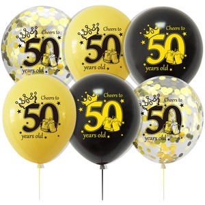 Ensemble de ballons or rose pour anniversaire 18 21 30 50 70 <span class=keywords><strong>90e</strong></span> anniversaire Ensemble de décoration pour fête d'anniversaire - Product Image 5