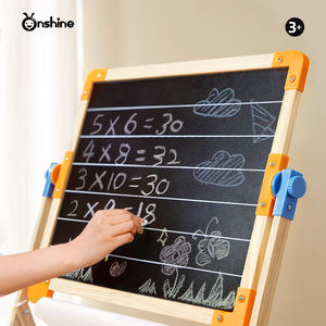 لوح رسم خشبي متعدد الوظائف للأطفال، حامل رسم خشبي قابل للتعديل ذو وجهين - Product Image 5