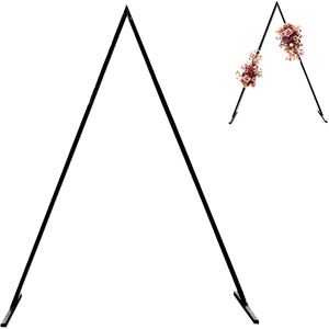 Aimexn Nouveau Support d'arche de ballons triangulaire rustique réglable en métal, 7-8 pieds, pour mariages, fêtes, enterrements de vie de jeune fille, baby showers, jardin - Product Image 1