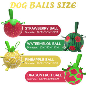 Palla Interattiva per Animali Domestici KINYU in Gomma PU Avvolta, Ecologica, Classica, Giocattolo Solido per Cani, per Giochi all'Aperto, Pallone da Calcio per Alleviare lo Stress - Product Image 5