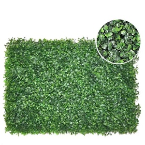 Panel de Pared de Flores Artificiales de Eucalipto Milán, Pared Vegetal Simulada para Decoración de Interiores y Paisajismo, 10 cm de Altura - Product Image 3