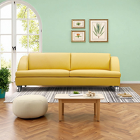 Juego de Sofás Contemporáneos de Lujo y Alta Calidad para Oficina, Recepción, Villa, de Cuero Genuino, Personalizable, Arte Moderno, Minimalista, para Negocios