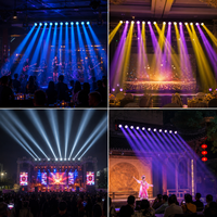 Lot de 10 barres LED linéaires mobiles RGBW 4-en-1 de 40W, IP20, contrôle DMX512, lumière stroboscopique pour scène, DJ, spectacle, boîte de nuit, mariage