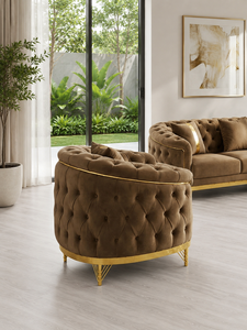 Sofá Moderno 321, Juego de Sofás de Lujo 3-2-1 para Sala de Estar, Muebles de Sofá con Tela Personalizada - Product Image 2