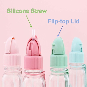 Botella de Agua Infantil EVEPURE de Plástico con Pajita de Silicona, Tritán Libre de BPA, Diseño de Dibujos Animados, Antiderrames, 350ml/500ml/630ml, para la Escuela y Viajes - Product Image 3