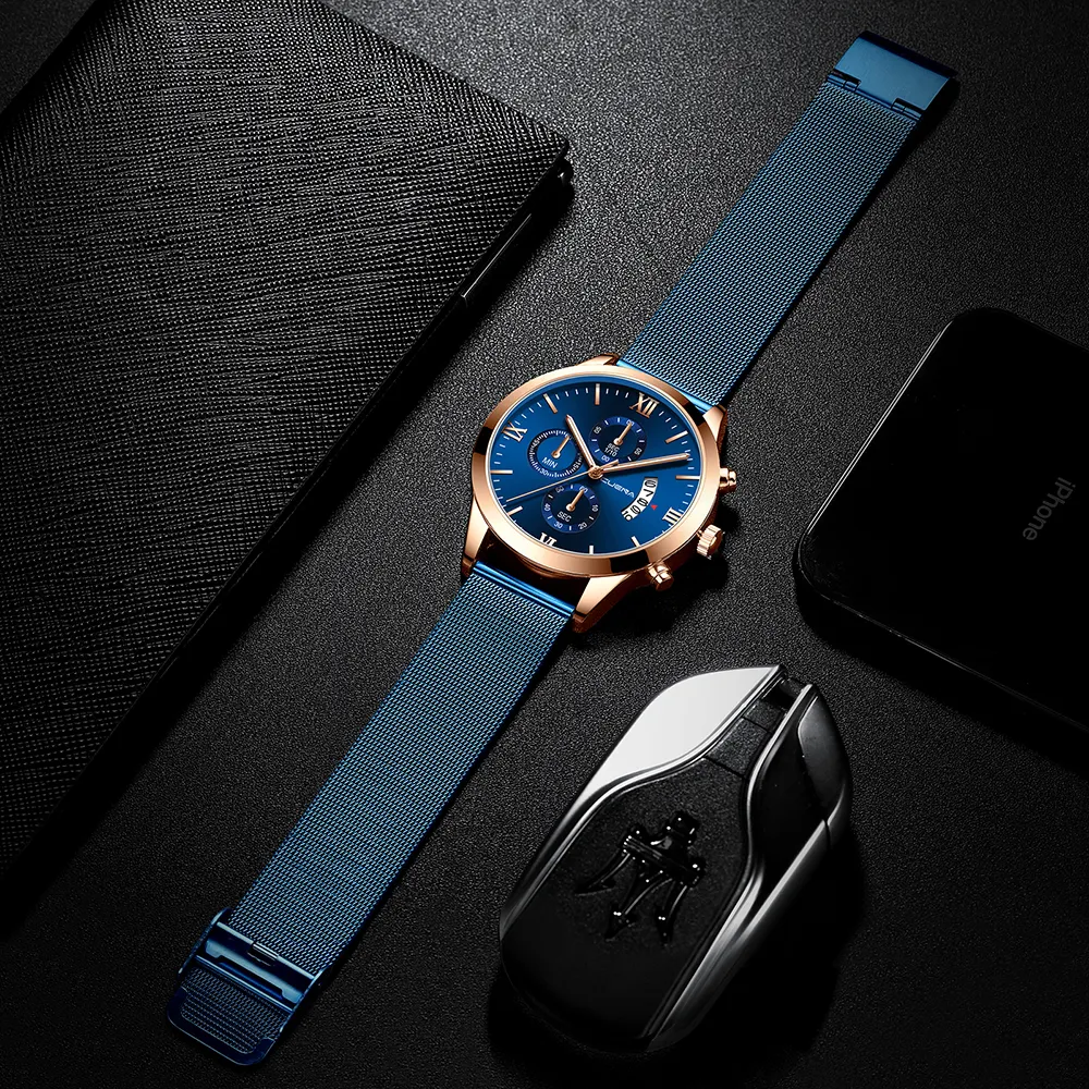 New 2020 low price Fashion waterproof Quartz movement wrist luxury watch for man