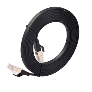 Bochara chapado en oro plano Cat8 Ethernet Rj45 <span class=keywords><strong>Cable</strong></span> macho <span class=keywords><strong>a</strong></span> macho multiblindado <span class=keywords><strong>para</strong></span> módem enrutador red LAN 5m 10m 15M 20m - Product Image 2