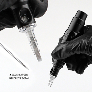 Wenyu 9U 9rm 0.30mm Tattoo Cartridges needles taper 3.5mm lông mày pmu kim microbalding kim trang điểm vĩnh viễn kim - Product Image 2