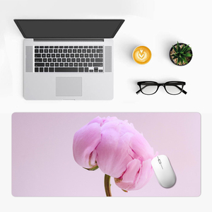 Özel Sublimasyon Baskılı Lüks Pembe Şakayık Desenli XXL Oyuncu Mouse Pad'i Su Geçirmez Kumaş <span class=keywords><strong>Mousepad</strong></span>'ler Doğal Kauçuk Tabanlı - Product Image 6