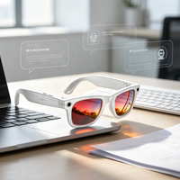 Lunettes Intelligentes IA 2026 avec Caméra 8MP, Enregistrement Vidéo, Traduction 20+ Langues, Appel et Lecture Musicale – Hommes et Femmes