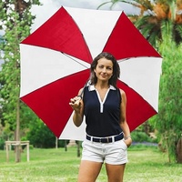Promotion Publicité En Gros Impression Personnalisée Logo Golf Parapluie Droit Coupe-Vent 62 Pouces Grand Parapluie Imprimer pour la Pluie