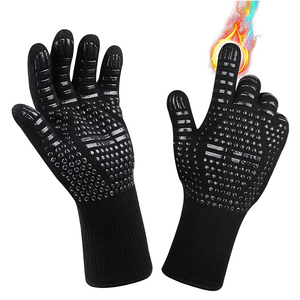 Gants de barbecue résistants à la chaleur, mitaines de cuisine en silicone antidérapantes pour grillades, fumoir, barbecue, cuisson et pâtisserie - Product Image 2