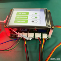 Système d'aquarium intelligent WiFi ESP32 - Moniteur d'aquarium tout-en-un avec testeur de qualité de l'eau, capteur de température, contrôle par application mobile