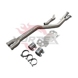 ท่อไอเสียกลาง Vortex SS304 สำหรับ BMW G80 M3 G82 M4 S58 3.0T รุ่น Racing พร้อมแผ่นยึดตัวถัง - Product Image 2