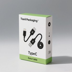 Customization Low Moq USB Cable Paper Box Biodegradable Earphone Packaging Box Digital Printing Electronics Paper Boxes - Product Image 2