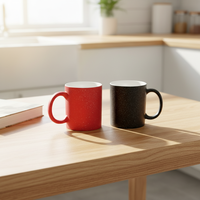 Tasse créative Starlight à changement de couleur avec impression par transfert thermique et revêtement magique pour cadeaux d'affaires