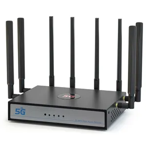 UOTEK UT-9155-Q6 5G Router CPE com slot para cartão SIM, NSA SA WiFi 6 5G Router Dual Band Modem