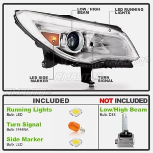 Pour Buick Enclave 2013-2017 : Phare antibrouillard LED, feux de jour, phare antibrouillard étanche, ensemble de phares de voiture, pièce de modification - Product Image 3