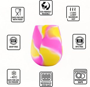 Tasse en silicone de qualité supérieure personnalisée, recyclable, <span class=keywords><strong>incassable</strong></span>, tasse à vin en silicone garantie pour les cadeaux de fête - Product Image 3