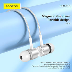 Foneng 2023หูฟังแบบมีสายรุ่น C, อุปกรณ์เสริมหูฟังสเตอริโอใส่ในหูพร้อมไมโครโฟนหูฟังแบบมีสายรุ่นพื้นฐาน - Product Image 3