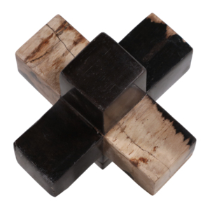 Ornamento in Legno Pietrificato, Oggetto Decorativo Moderno per Scrivania e Soggiorno - Product Image 1