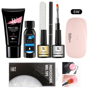 Extension professionnelle des Ongles <span class=keywords><strong>Polygel</strong></span> Coffret Ongles Marque Privée 12 Couleurs <span class=keywords><strong>Polygel</strong></span> <span class=keywords><strong>Kit</strong></span> De Clou Avec Uv Led Lampe - Product Image 1