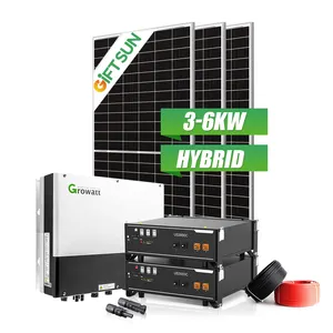 Giftsun-sistema de energía solar híbrido, 5kw, 10kw, 15kw, 10kw, para diferentes techos