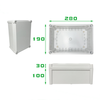 TY-14017095 170 taille ABS boîte de projet électronique extérieur étanche jonction boîtier en plastique interrupteur pour Instruments électroniques