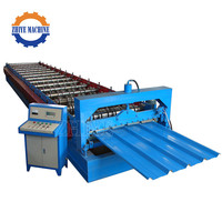 Machine de formage à froid pour tôles de toiture métalliques, tôles d'acier galvanisé, tôles d'acier colorées et panneaux de toiture et de mur en acier
