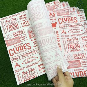 Food Safe Grade Burger <b>Paper</b> Greaseproof Custom Disposable Greaseproof Food Grade <b>Paper</b> - Product Image 2