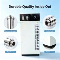 Système de Traitement d'Eau UF pour Toute la Maison 2000L/H, Ultrafiltration en 3 Étapes, Pré-Filtration, Acier Inoxydable de Qualité Alimentaire, Garantie 1 An