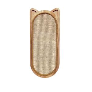 बिल्ली की दीवार चढ़ाई रैक सिसल कॉलम फोल्डेबल लकड़ी की बिल्ली खरोंच बोर्ड सुरक्षात्मक कुशन सोफा कैटबॉल खिलौना-प्रचार पालतू - Product Image 1