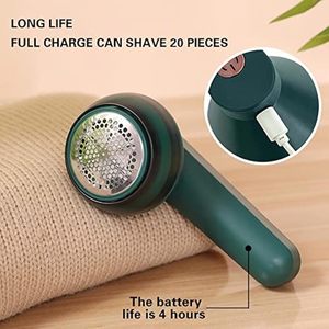 Rasoir anti-bouloches portable pour vêtements, rechargeable par USB, réutilisable, pour poils d'animaux et peluches - Product Image 4