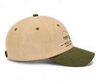 Gorras de Béisbol Deportivas de Algodón Personalizadas de Alta Calidad de Fábrica BSCI, Gorra Deportiva de Pana con Logotipo Bordado al por Mayor OEM
