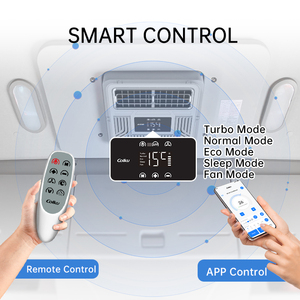 เครื่องปรับอากาศแบบโรตารี่คอมเพรสเซอร์ 24V สำหรับรถบรรทุก รถตู้ รถบ้าน พร้อมฟังก์ชั่นส่ายอัตโนมัติ - Product Image 3