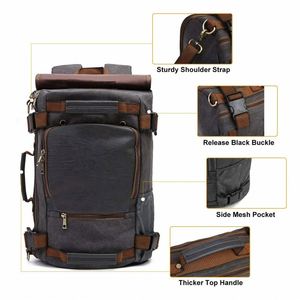 Sac à dos multifonctionnel imperméable personnalisé OEM, sac à bandoulière durable, sac de randonnée hybride, fermeture éclair robuste, 30L, polyester - Product Image 4